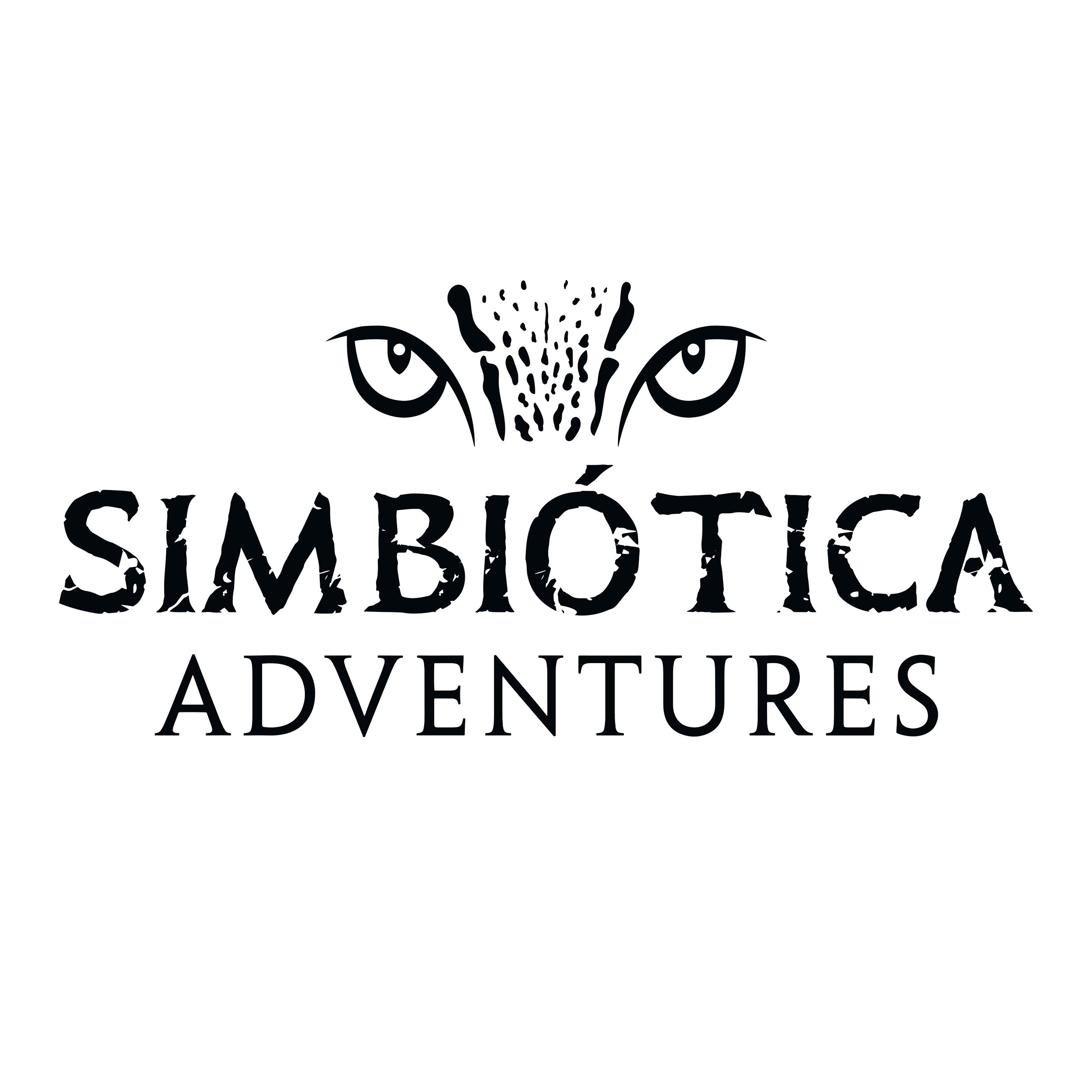 The logo for Simbiótica Adventures illustrates the vision of the company: humans must develop a respect for wildlife and the habitat in which they live. A mutually beneficial, or simbiotic relationship, is important to preserving nature's beauty.